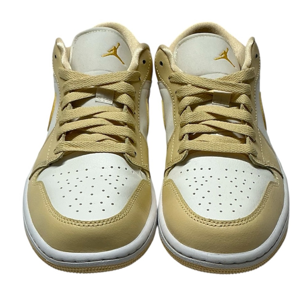 Nike Women’s Air Jordan 1 Low Sail Yellow Ochre’ - Picture 4 of 10